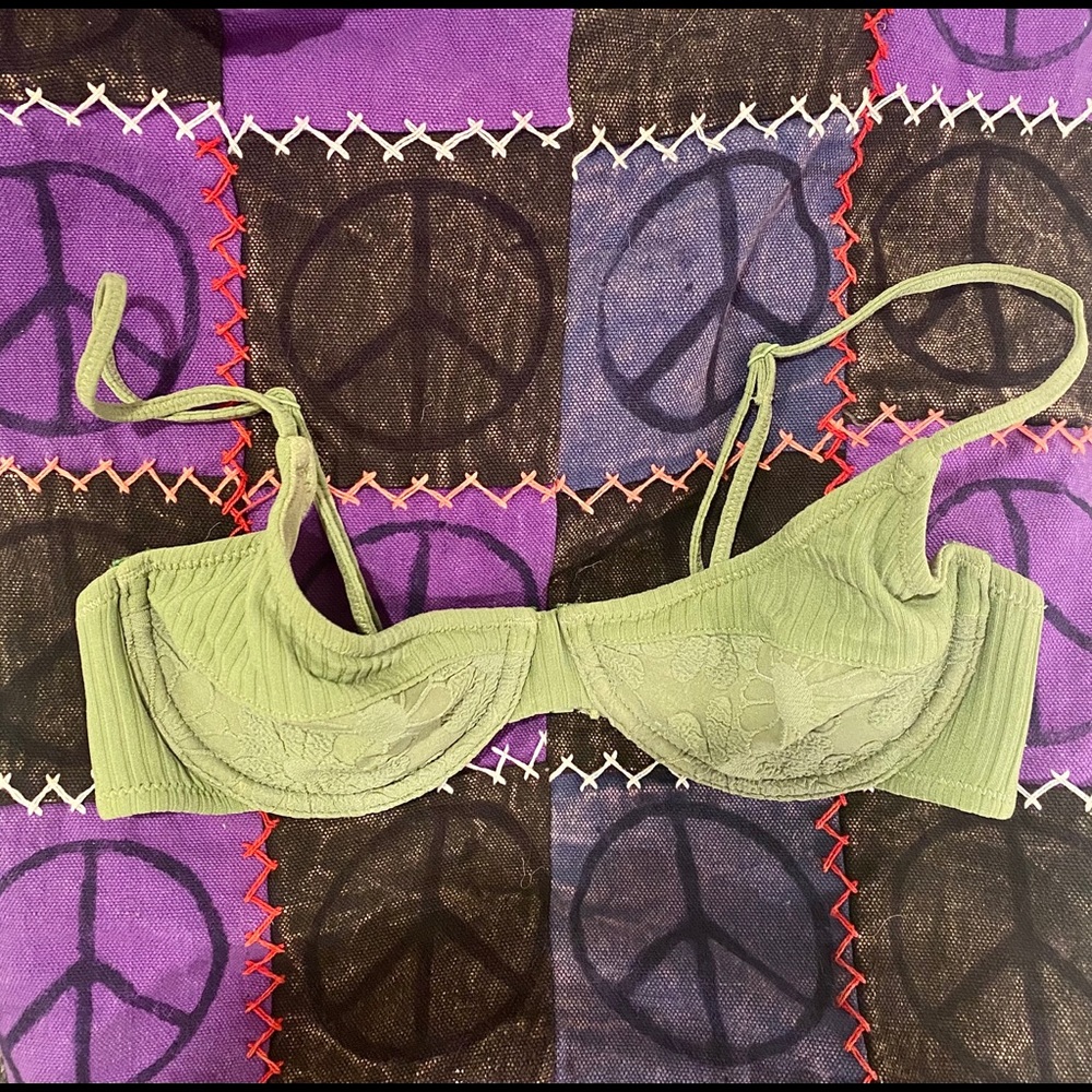 TRIANGL floral corset bikini.